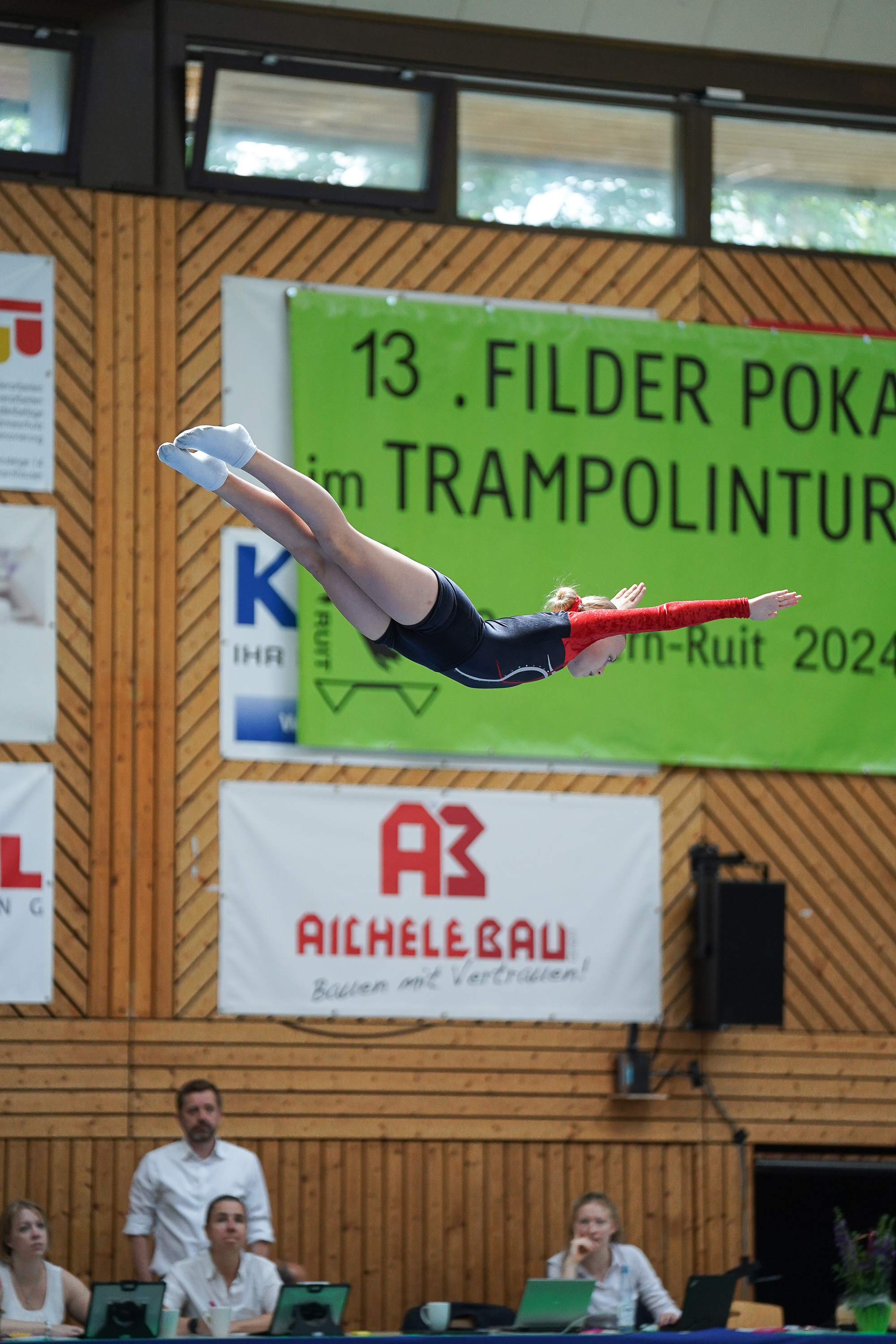 Sindelfinger Athletin wärend der Übung